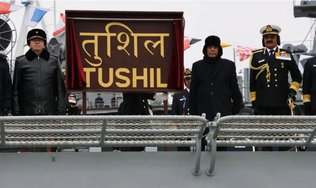 INS Tushil: New Multi-Role Stealth Guided Missile Frigate Joins the Indian Navy